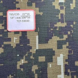 Wholesale Polyester Camouflage Cotton Fabric TC65*35 Desert Jungle Woven Plaid Clothing Fabric from china suppliers