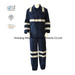 Navy Blue High Visibility Reflective Industry Workwear Coverall / Men Women FR