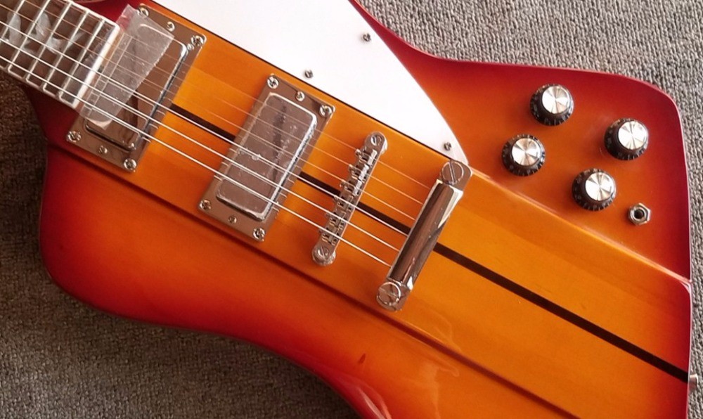 Firehawk factory custom Firebird guitar alien Electric guitars top quality in red color musical instruments