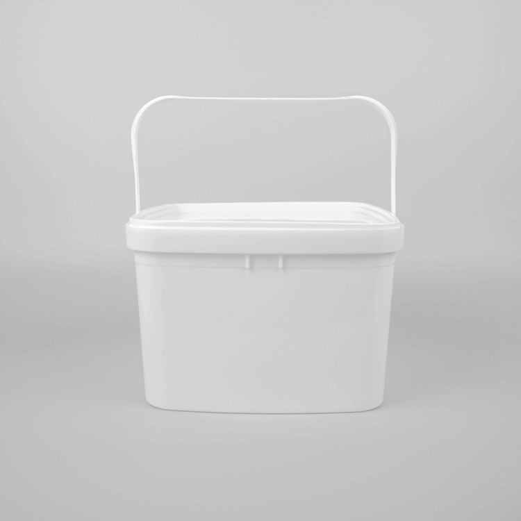 Food Grade 3KG Square Biscuit Bucket With Handle And Lid