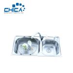 SUS304 Stainless Steel Kitchen Sink Double Bowl Kitchen Sink Press Kitchen Sink