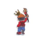 3.5 Inch Die Cut Embroidered Patches , Logo Badges For Clothing Cotton Material