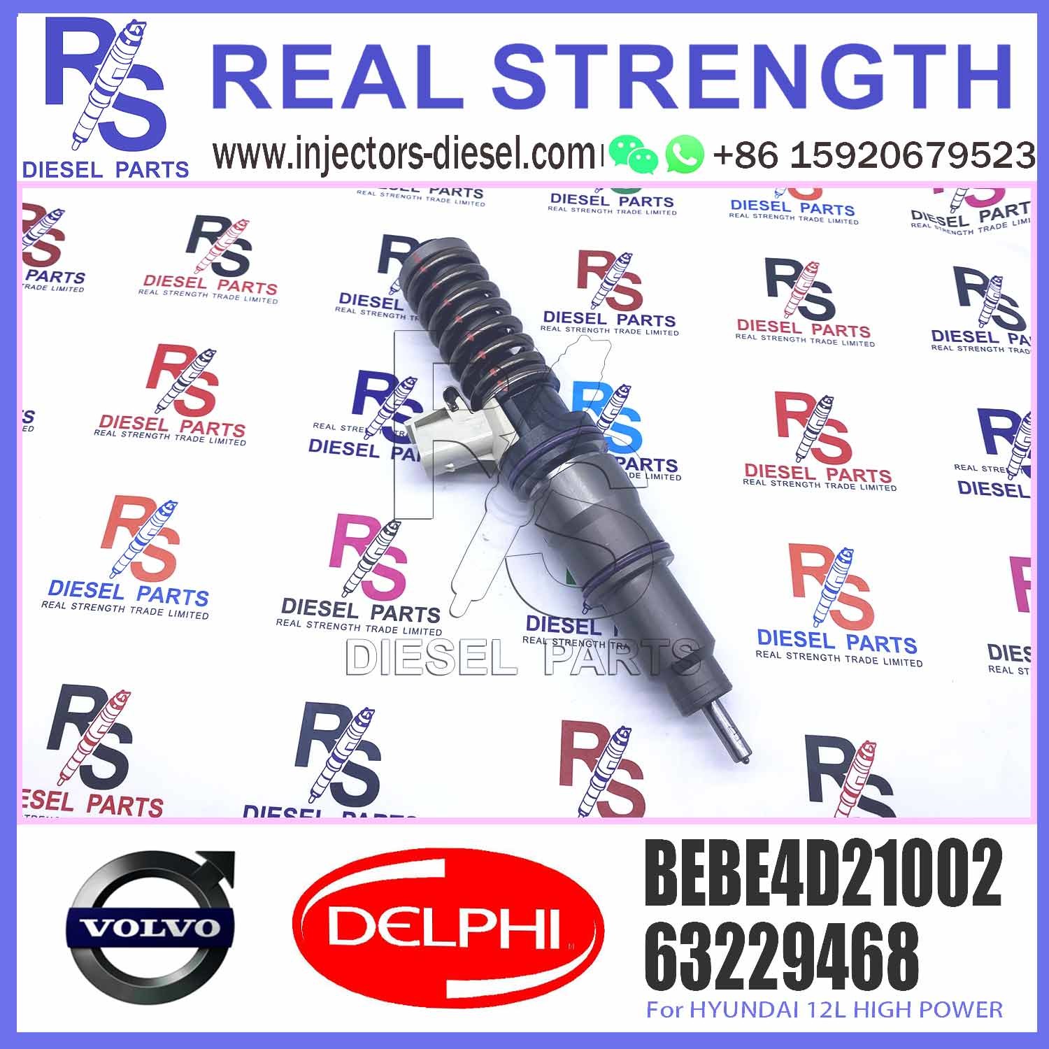 High Quality Diesel engine parts fuel Injector 63229468 33800-84840 BEBE4D21002