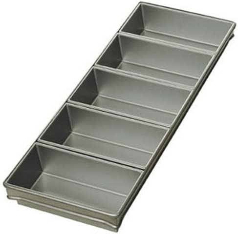 RK Bakeware China Foodservice NSF Commercial Bakeware 5 Count 3 Inch Sub Sandwich Roll Pan Baking Tray