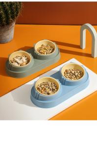 Wholesale Customizable Ceramic Pet Food Bowl with Stainless Steel Material from china suppliers