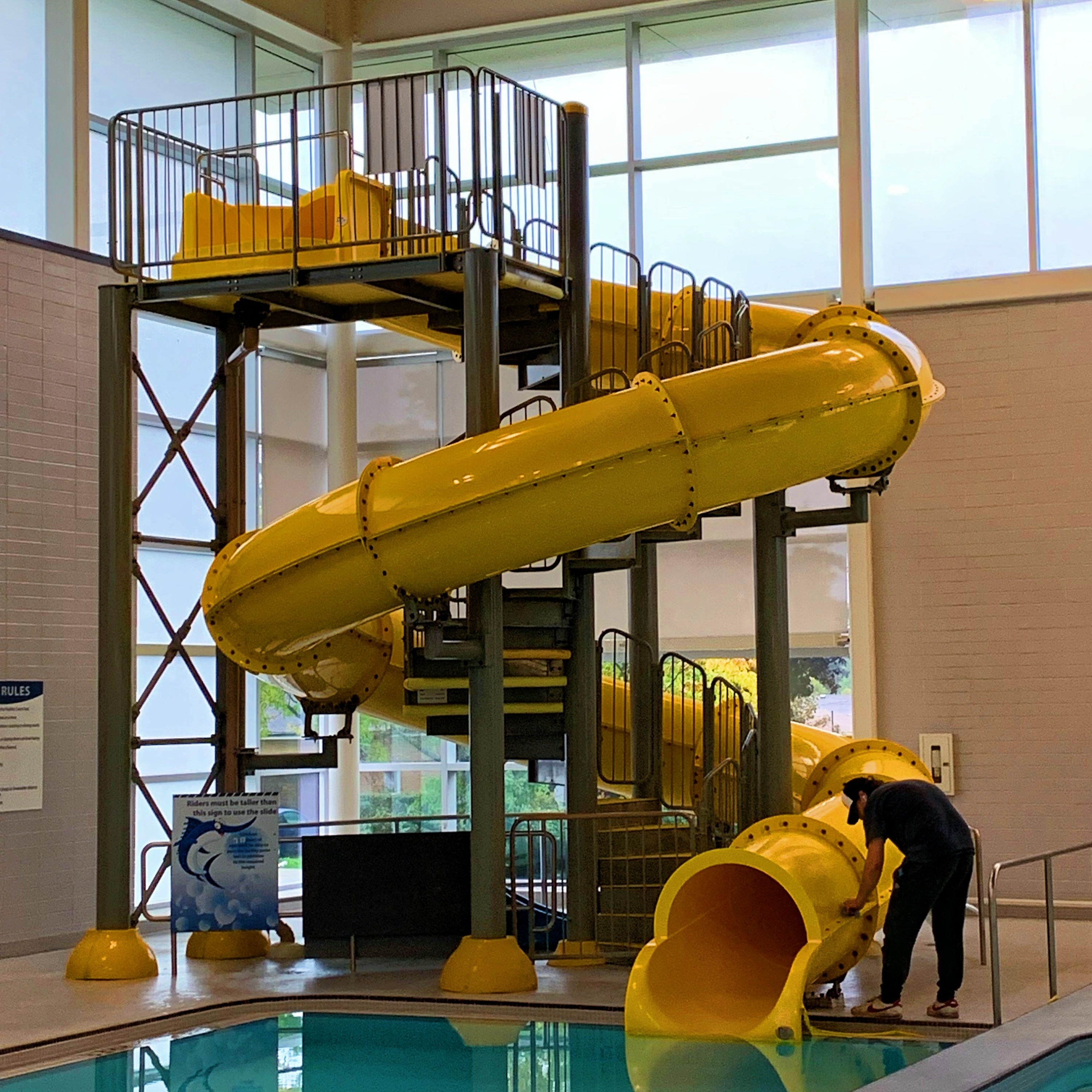 Kids Amusement Water Toy Park Rides Small Water Swim Pool Slide