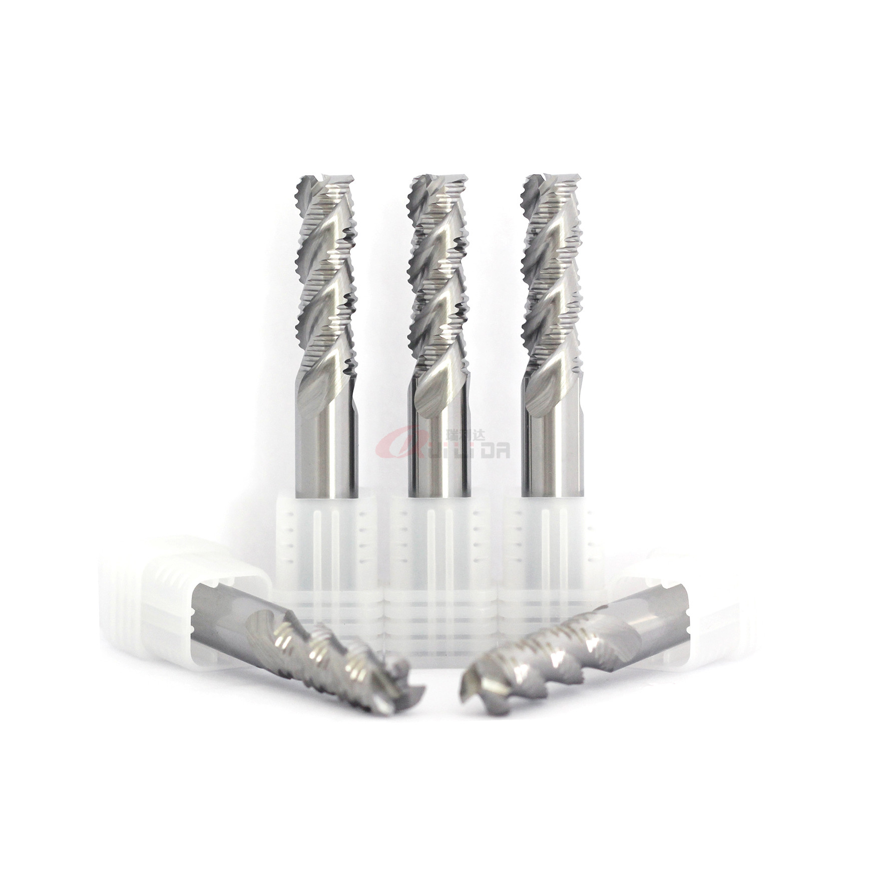 13/32" 3/4" 3/8" Carbide Roughing End Mill For 6061 Aluminum 10mm Extra Long
