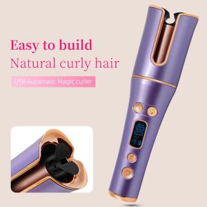 Wholesale Auto Shut Off PTC USB Hair Curler Anti Scald Cordless Automatic Curling Iron from china suppliers