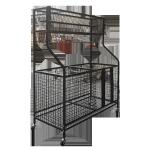 42inch Height 36inch Length Sports Equipment Organizer Rack With Baskets And