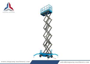 Wholesale 500kg Capacity Battery Power Lifting Hydraulic Scissor Lift with Plywood Case Package from china suppliers