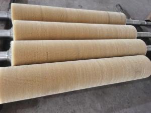 Wholesale Roller Brush Cylindrical Industrial Cleaning Rust Scale Polishing Steel Wire Finishing Wheel from china suppliers