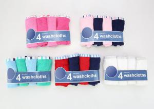 Wholesale 4pk Woven Washcloth 9x9&quot; 300GSM 100% Cotton Quick Suction Sweat from china suppliers