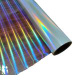 Eye Catching Holographic PET Film , Transparent Holographic Adhesive Film