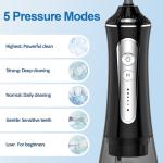 2500mAh Battery Powered Water Flosser for Travel , Large Tank Cordless Dental