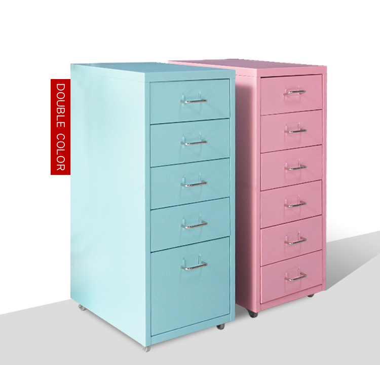 ODM ISO9001 Steel File Cabinets , 1.2mm Mobile Pedestal Cabinet