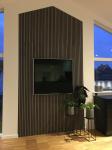 Professional Decorated Building Material Wood Veneer MDF PET Felt Akupanel form