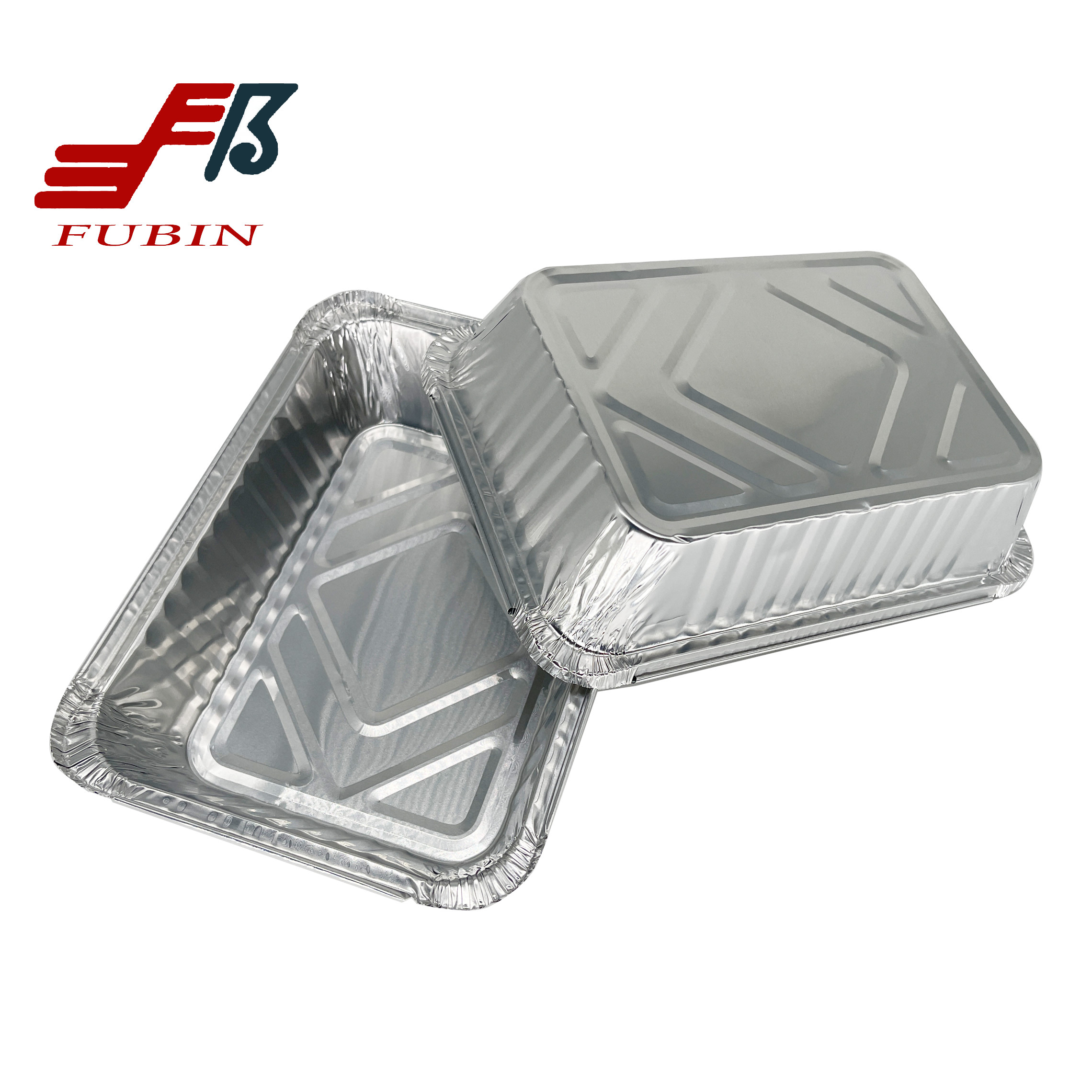 FDA 33.8oz Rectangular Foil Trays Metal Foil Container For Heating