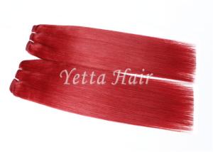 Wholesale Bright Red Unprocessed Eurasian Remy Hair , 16 Inch Human Hair Weave from china suppliers