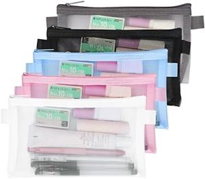 Wholesale Classycoo Pencil Case 4 Pack Zipper Pencil Pouch, Multifunctional Clear Pen Bag Organizer Stationery Storage Bag from china suppliers