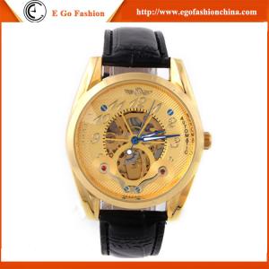 Wholesale WN23 Golden Watch Luxury Style Trendy Watches Man Hollow Out 3ATM Mechanical Watch WINNER from china suppliers