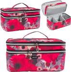 High quality lager capacity double lager design cosmetic bags