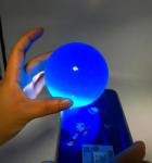 colorful glitter UV light resin ball glow for kids christmas gift