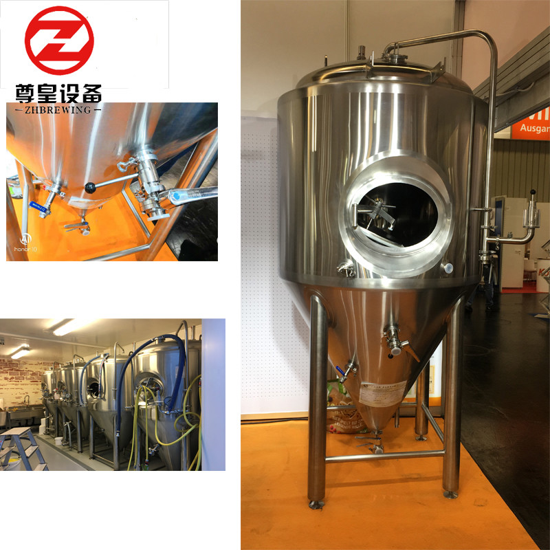 Durable 500L Beer Fermentation Tank Pressure Auto Control 3mm Interior Shell