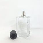 Perfume Bottle Glass Square Thick Bottom Snap On Glass Bottle Spray Perfume