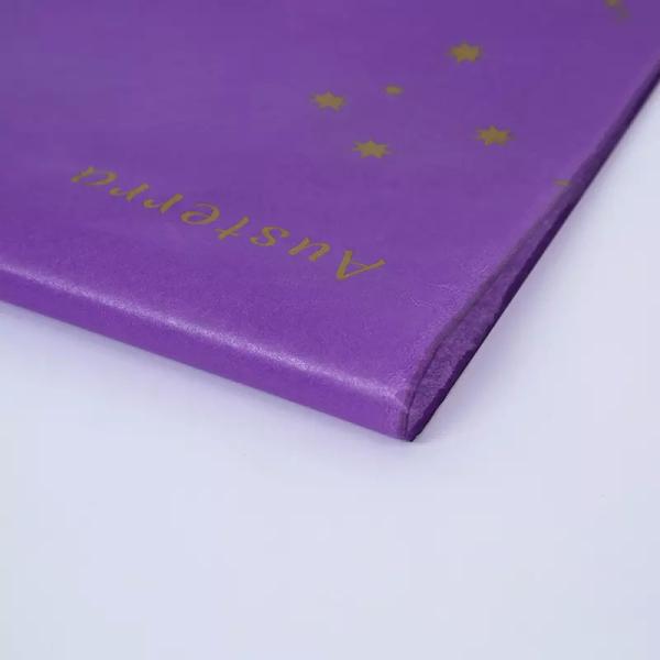50 X 70cm Gold Stamping Luxury Wrapping Tissue Paper Eco Friendly Customized