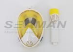 new updated fashion look 180 degree full face snorkel mask with Gopro mount