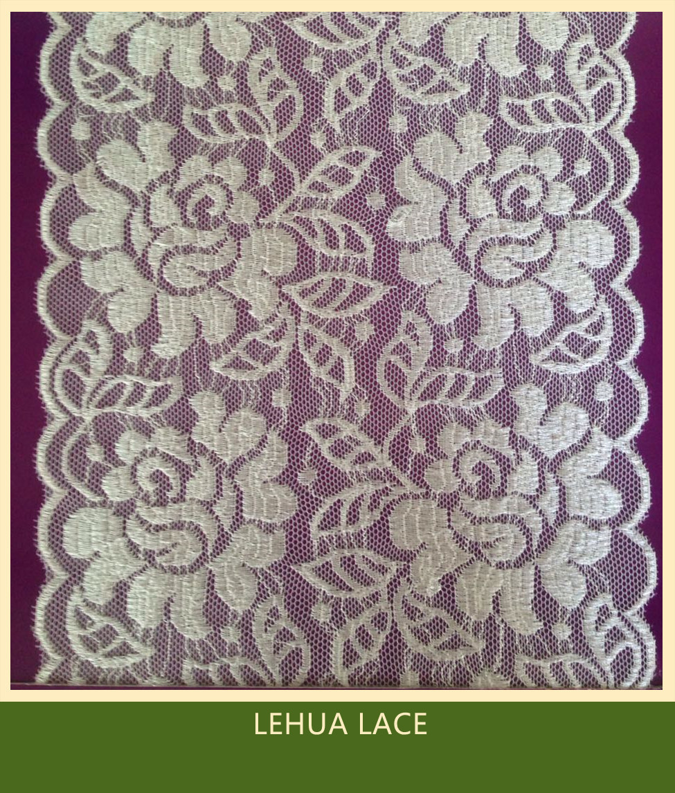 Hot Selling and nice quality Nylon Spandex Stretchy Brazil Lace from China