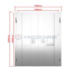 H2200*W1980mm Fireproof Vault Door Stainless Steel Security For Hotel Commercial