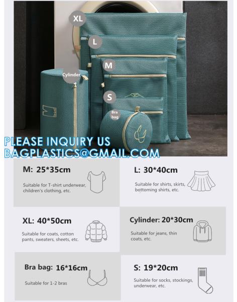 Eco-Friendly Travel Reusable Laundry Wash Bags, Lingerie Cloth Mesh nylon