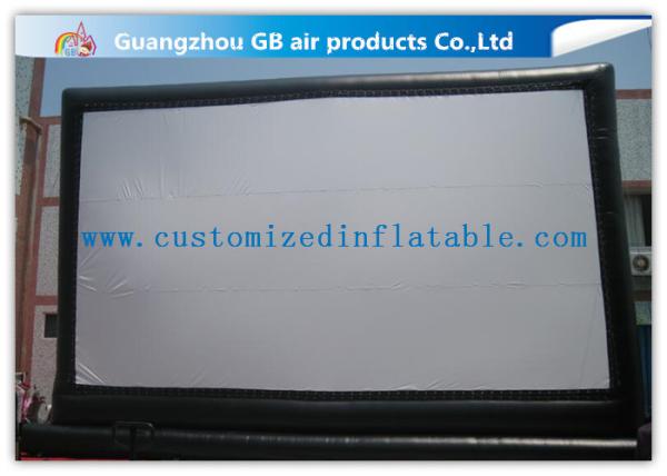 Giant Outdoor Inflatable Movie Screen Rental , Portable Inflatable Projection
