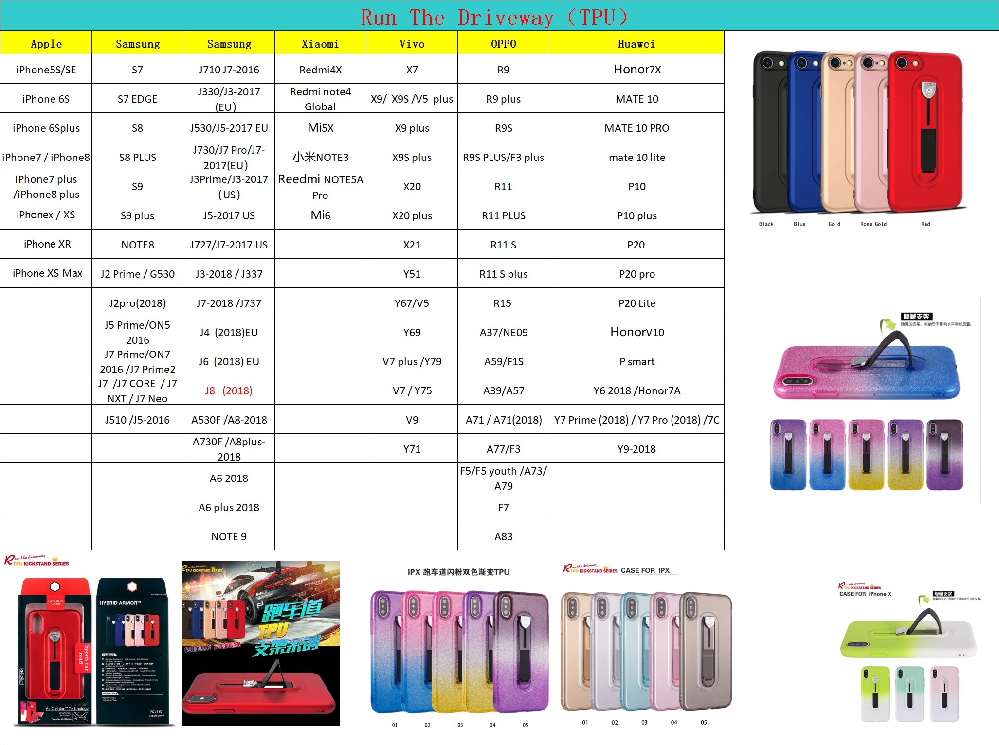Transparent Color Run the Driveway Soft TPU Protective Case Back Cover For IphoneXR IphoneXS MAX Iphone7 Iphone8 Plus