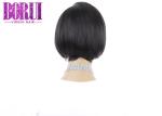 Short Bob Lace Front Wig , Pre Plucked Natural Hairline Wig Pixie Straight