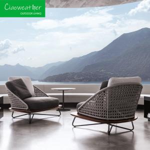 Wholesale Specific Garden Sofa Modern Garden Furniture Patio Sofa Set Aluminum Alloy Solid Wood Dining Chair Rope from china suppliers