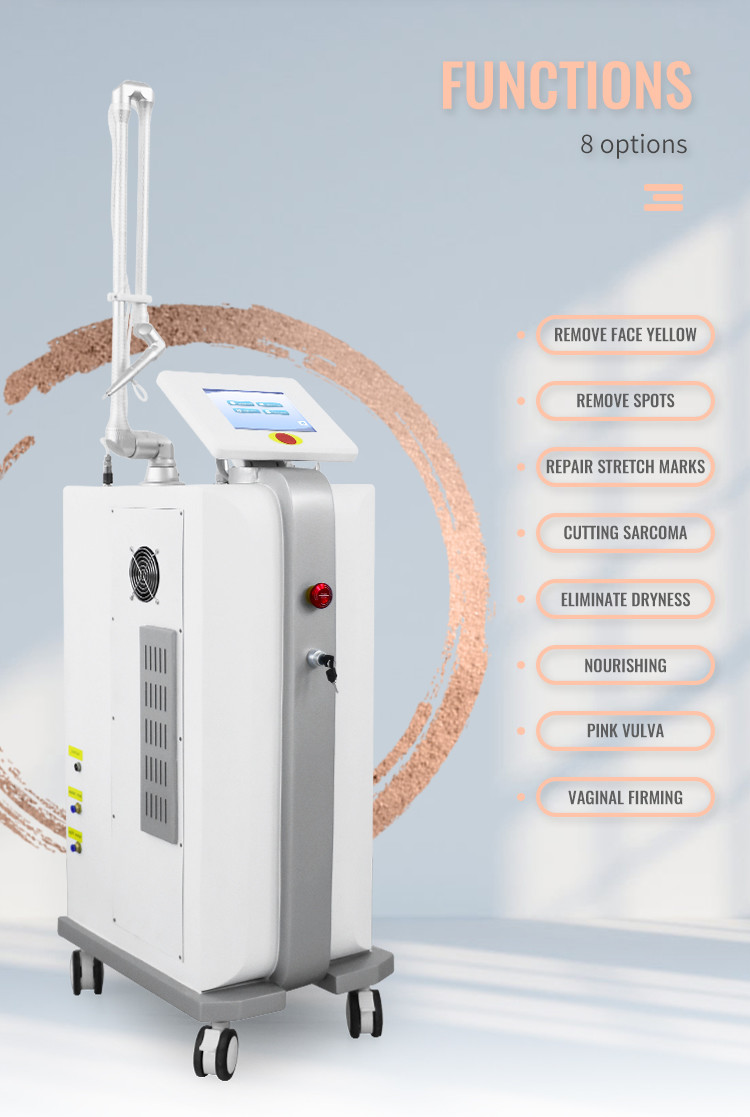 Wrinkle Removal Carbon Dioxide CO2 Fractional Laser Machine 0.1mm-2mm