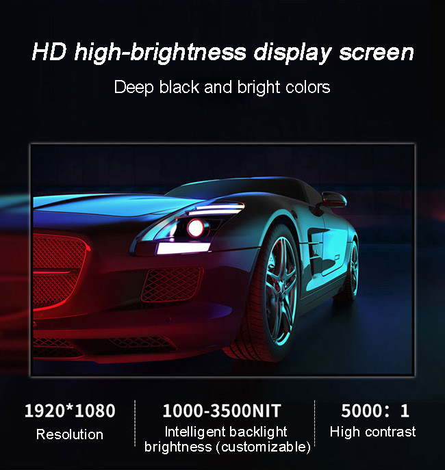 Moveable Outdoor Floor Stand Display LED Poster Screen Black Floor Standing IP67 LCD 4K SDK Kit P3 Led Panel
