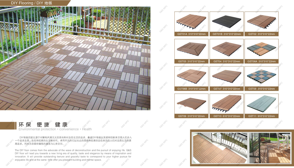 SGS DIY Tiles Wpc Hollow Board Nontoxic Anti Rot 146 X 22mm Wpc Hollow Board