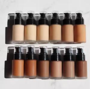 Wholesale Private Label Makeup Foundation Full Coverage Liquid Foundation Wholesales No Logo 12 Colors Female Waterproof Body Foundation from china suppliers