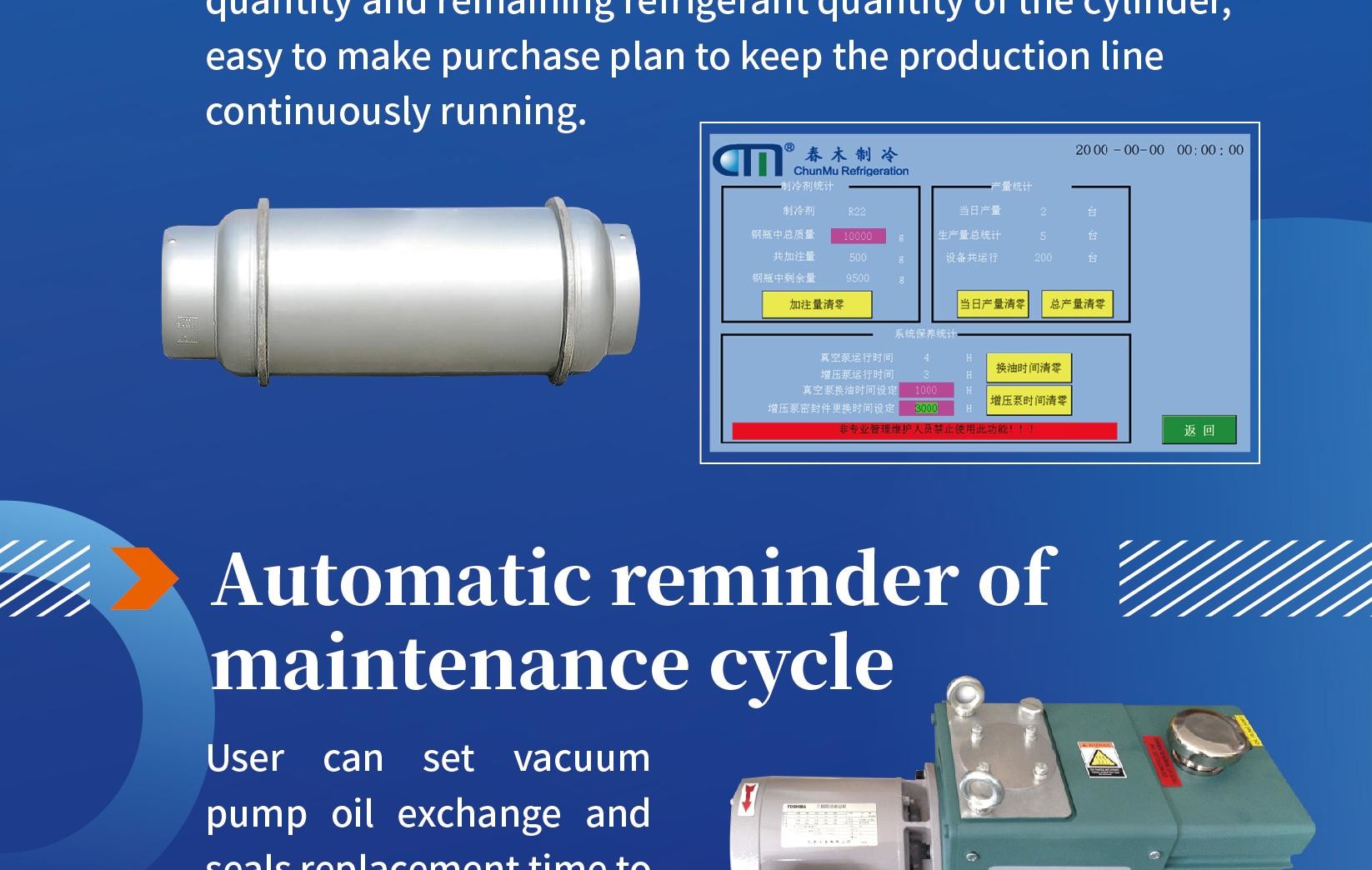 Fridges Freezers Refrigerant Charging Machine R134a R22 Automatic AC Recovery Recycling Gas Charging Machine