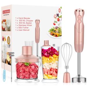 Wholesale FDA Electric Hand Held Food Blenders 600W 800W Pink Hand Blender from china suppliers