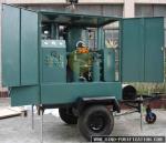 Metallic Cover Vacuum Oil Filter Machine Outdoor With Trailer 600 ~ 18000LPH