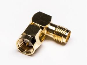 Wholesale Right Angle Male to Female RF Coaxial Connector , SMA Coaxial Cable Fittings from china suppliers