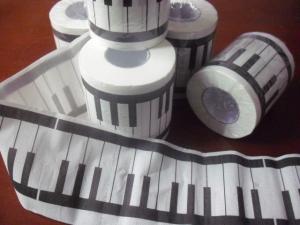 Wholesale black and white keyboard bathroom tissue roll from china suppliers