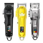 Stainless Blade Cordless Hair Trimmer Led Display All Metal Usb Rechargeable