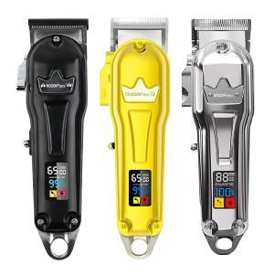 Wholesale Stainless Blade Cordless Hair Trimmer Led Display All Metal Usb Rechargeable from china suppliers
