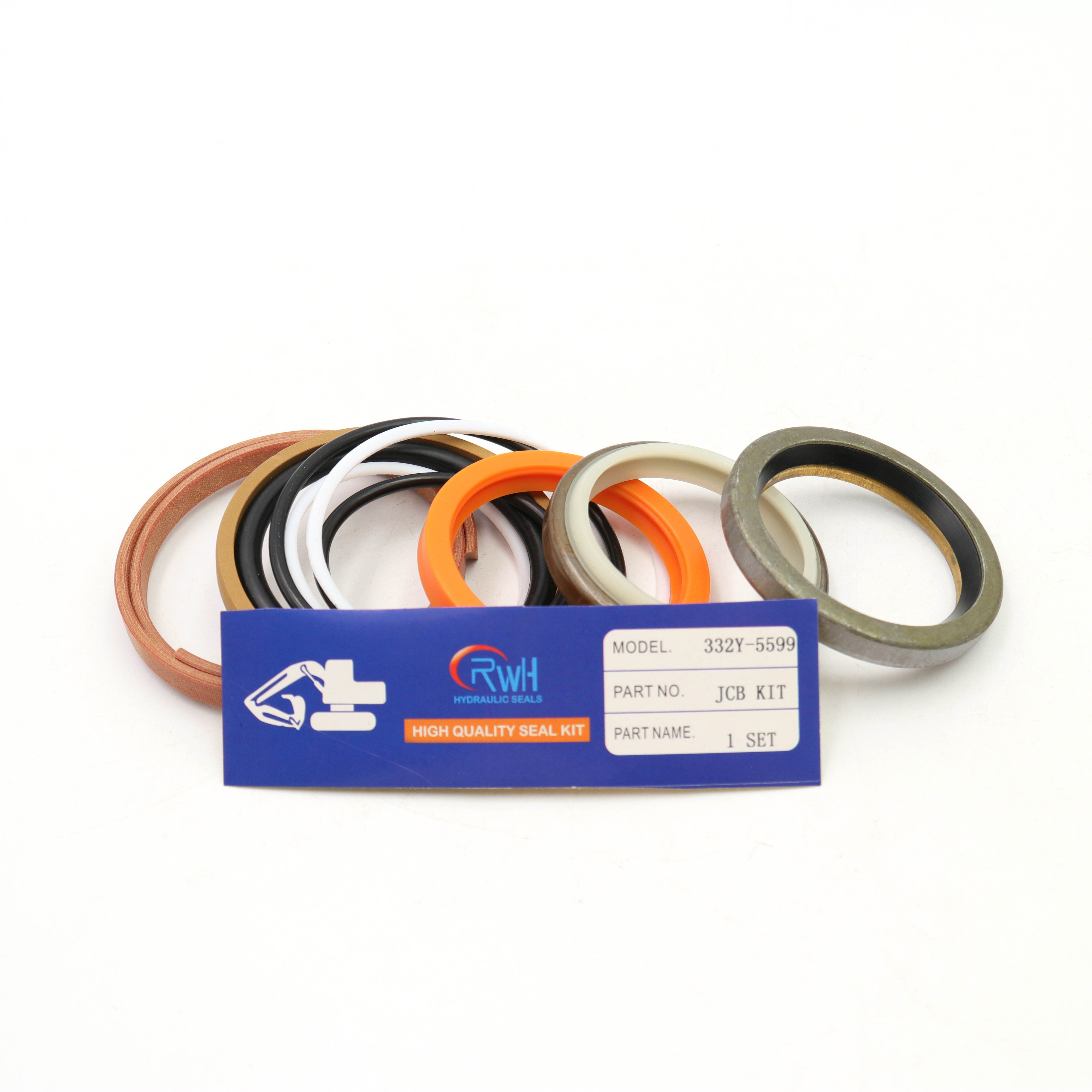 JCB 332Y-5599 Hydraulic Seal Replacement Resin Iron Material