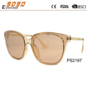 Wholesale Lady fashion sunglasses made of plastic, 100% UV Protection Lenses from china suppliers